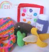 CrochetNPlayDesigns - CraftyAnna - Grocery shopping set