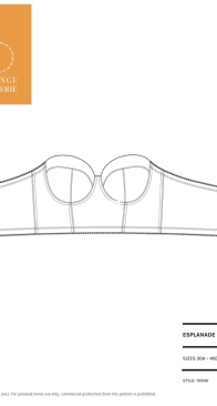 Orange Lingerie - TKR40 Esplanade Bra - Sizes 30A-40DD