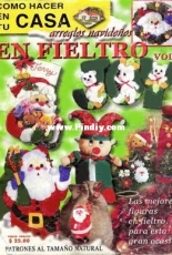 Como Hacer En Tu Casa Arreglos Navidenos En Fieltro  Vol.9