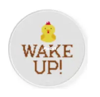 Daily Cross Stitch - Wake Up!