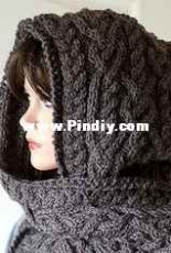 Ingrid Hooded Scarf by Rita Maassen