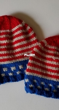 Baby hat for 4th of July by Ingrid Schraufstatter-Free