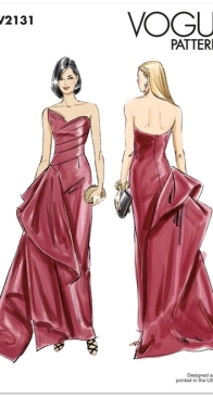 Vogue Patterns Misses' Strapless Gown V2131 (Size 6-14) only