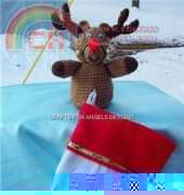 Crafts for Angels Designs - Barbara Maroney - Reindeer Christmas Sock Holder