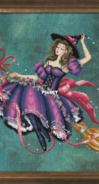 Bella Filipina Cross Stitch Designs BF039 Black Magic Academy - Greta Goldbroom