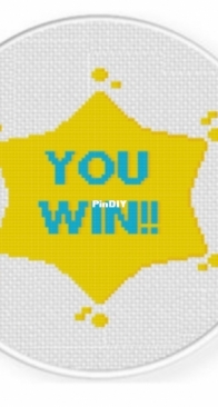 Daily Cross Stitch - You win