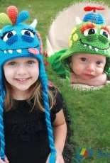 BriAbby HandMade- Joni Memmott - Googley Monster Hat