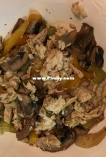 Left over chicken stir fry