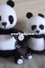 Crochet panda