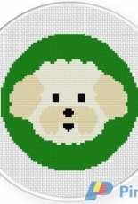 Daily Cross Stitch - Biichon Frise Portrait