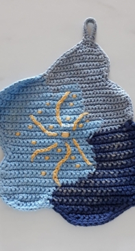 Oven cloth flower