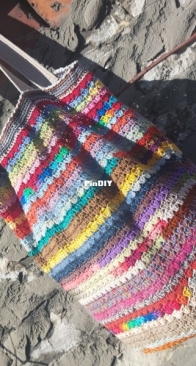 Wasted yarn bag