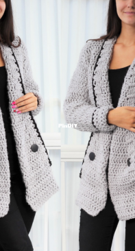 The Easy Design Store - April Miller - Mia Cardigan - English and French