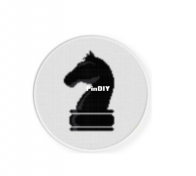 Daily Cross Stitch - Knight Chess Piece