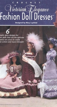 Annies Attic - 871817 - Crochet Victorian Elegance Fashion Doll Dresse