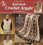 Annies Attic - Marilyn Mezer - 873012 - Knit-Look Crochet Argyle 2001