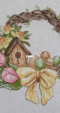 Fun sheep-- Spring birdhouse