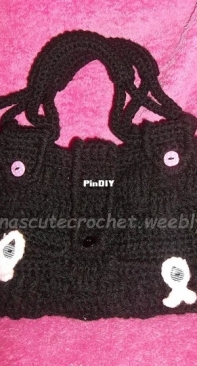 Tawanas Cute Crochet - Breast Cancer Awareness Purse - Free