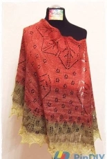 Ariane Shawl by Katrin Klaffenböck/Wollelfe-English,German-Free