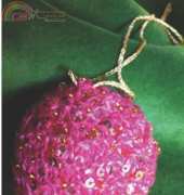 Maschenkunst - Daniela Johannsenova - Weihnachtskugel - Cristmas Knitted Ball - German and English - Free