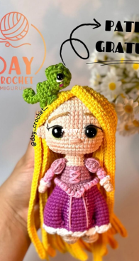 Day Crochet - Rapunzel - Portuguese