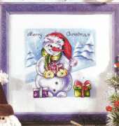 Snowman Merry Christmas from Polish magazine