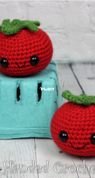 The Left-Handed Crocheter - Jennifer Adams - Tomato