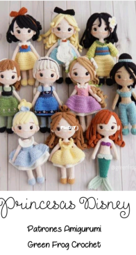 Green Frog Crochet - Thuy Anh / Đặng Thùy Anh - Disney Princess Collection