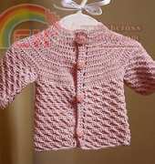 Mon petit violon- Polka dot baby cardigan