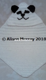 Alison Murray - Panda Hooded Wrap - Free