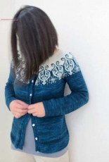 Rock the Lobster Cardigan by Connie Peng/yellowcosmo