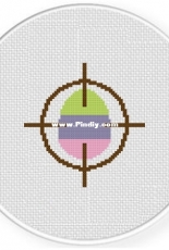Daily Cross Stitch - Egg Target Locked