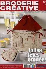 Mains & Merveilles Broderie Créative  n°44 Jolies fêtes brodées Avril Mai April May 2012