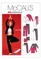 McCalls 4261 Spa Essentials Women sizes XS-M