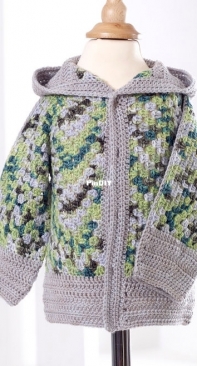 Manos Yarns UK - Tina Jane - Camo Hoodie - Free