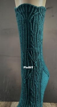 Nouveau Deco Socks by Cynthia Huettner