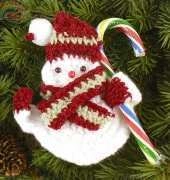 Paula Wendland - Snowman Candy Cane Holder - Free