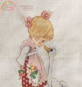 Finished - Precious Moments (Girl with Goose)