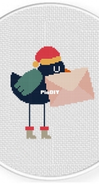 Daily Cross Stitch - Mail Bird