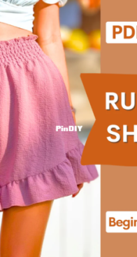 IndiePattern - Ruffled Shorts - Sizes S-L - AIPattern