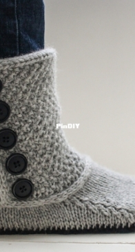 3-in-1 Button Boots - Bekah Knits