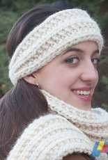 Mistake Stitch Scarf & Headband Set by Audrey Knight -FreE
