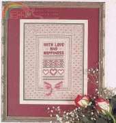 With Love and Happiness from The Cross Stitcher Feb 1995