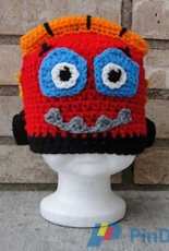 Cute and Crafty Crochet - Martina Gardener - Fredie the Fire Engine Beanie