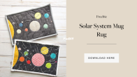 Solar System Mug Rug Amy Chappell
