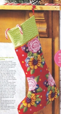 Presents For You! - Floral Stocking by Lesley Teare from Cross Stitch Gold 105