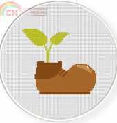 Daily Cross Stitch - Shoe Seedling