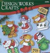 Design Works 1681 - Holiday Kitties Ornament Set