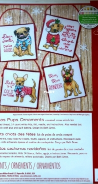 Dimensions - 70-08972 Christmas Pups Ornaments XSD
