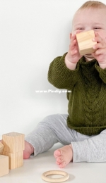 Cablejumper/Flettegenser by Rille Rundt-English,Norwegian-Free